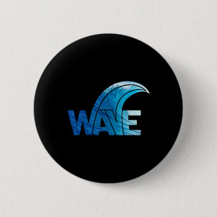Badge Rond 5 Cm Vote Blue Wave Démocratique Président Résister Tru