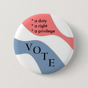 Badge Rond 5 Cm VOTE - bouton