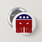 Badge Rond 5 Cm Vote Cthulhu (Devant & derrière)