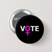 Badge Rond 5 Cm Vote de femmes (Devant & derrière)