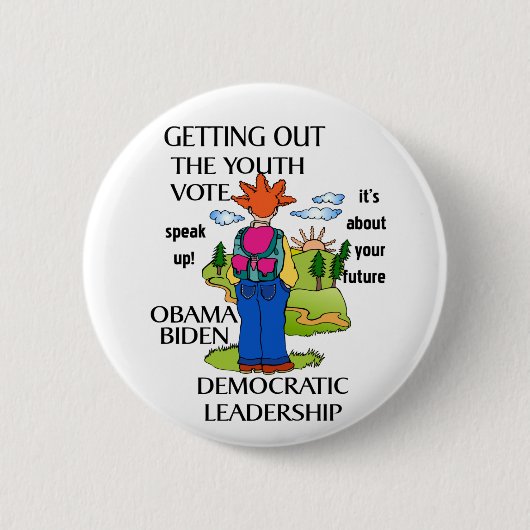 BADGE ROND 5 CM VOTE DE LA JEUNESSE - ROND (Devant)