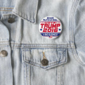 Badge Rond 5 Cm Vote Donald Trump 2016 (En situation)