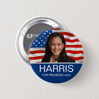 Badge Rond 5 Cm VOTE Harris Pour Président 2024