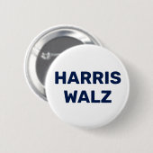 Badge Rond 5 Cm Vote Harris Walz 2024 (Devant & derrière)