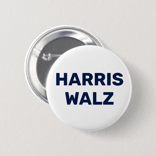 Badge Rond 5 Cm Vote Harris Walz 2024 (Devant & derrière)