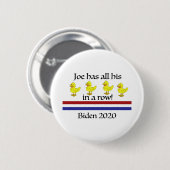 Badge Rond 5 Cm Vote Joe Biden 2020 (Devant & derrière)