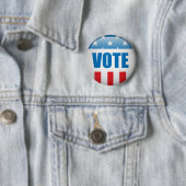 Badge Rond 5 Cm Vote Jour de l'élection Nous (En situation)