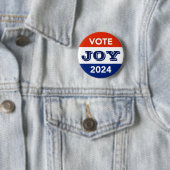 Badge Rond 5 Cm Vote Joy 2024 Harris Walz (En situation)