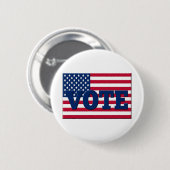 Badge Rond 5 Cm Vote le jour de l'élection (Devant & derrière)