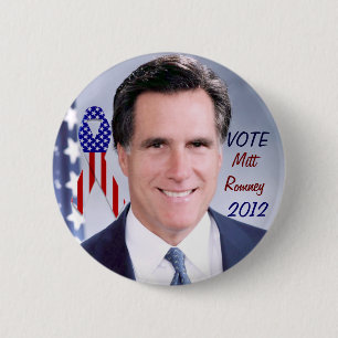 Badge Rond 5 Cm Vote_ Mitt Romney_