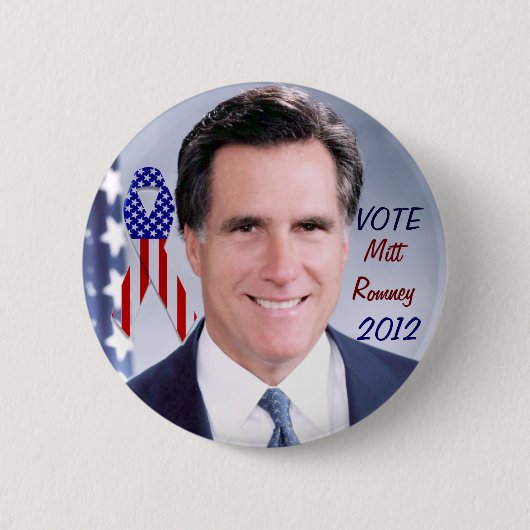 Badge Rond 5 Cm Vote_ Mitt Romney_ (Devant)
