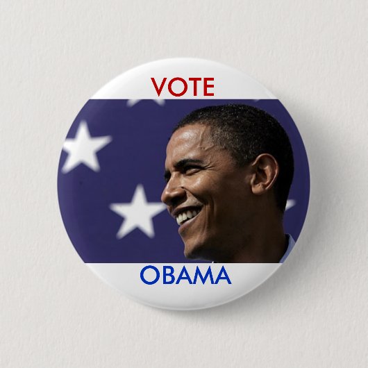Badge Rond 5 Cm Vote Obama (Devant)