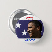 Badge Rond 5 Cm Vote Obama (Devant & derrière)