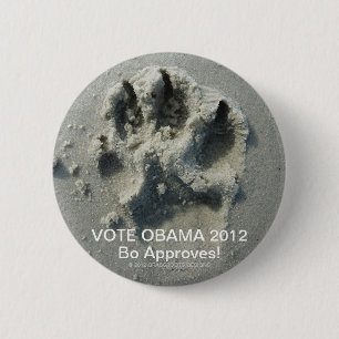BADGE ROND 5 CM VOTE OBAMA 2012 BO APPROUVE !