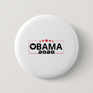 Badge Rond 5 Cm Vote Obama 2028 Retro Obama Président 2028 Obama 2