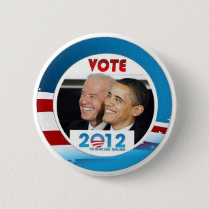 Badge Rond 5 Cm Vote Obama/Biden 2012