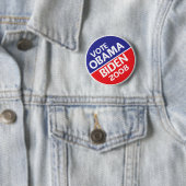 Badge Rond 5 Cm Vote Obama et Biden en 2008 (En situation)
