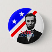 Badge Rond 5 Cm Vote pour Abraham Lincoln (Devant)
