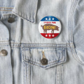 Badge Rond 5 Cm Vote pour BACON (En situation)
