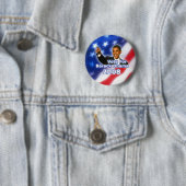 Badge Rond 5 Cm Vote pour Barack Obama Button (En situation)