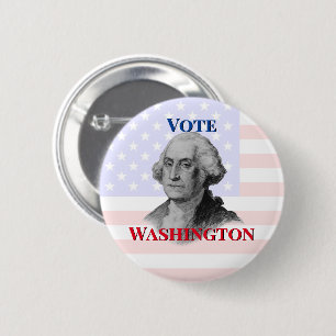 Badge Rond 5 Cm Vote pour George Washington Button