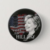 Badge Rond 5 Cm vote pour hillary (Devant)