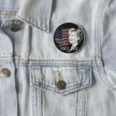 Badge Rond 5 Cm vote pour hillary (En situation)