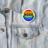 Badge Rond 5 Cm Vote pour Joe Biden & Kamala Harris 2020 (En situation)