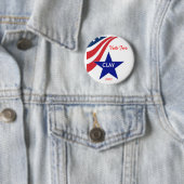Badge Rond 5 Cm Vote pour l'argile (En situation)