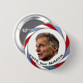 Badge Rond 5 Cm Vote pour le bouton de Nader (Devant & derrière)