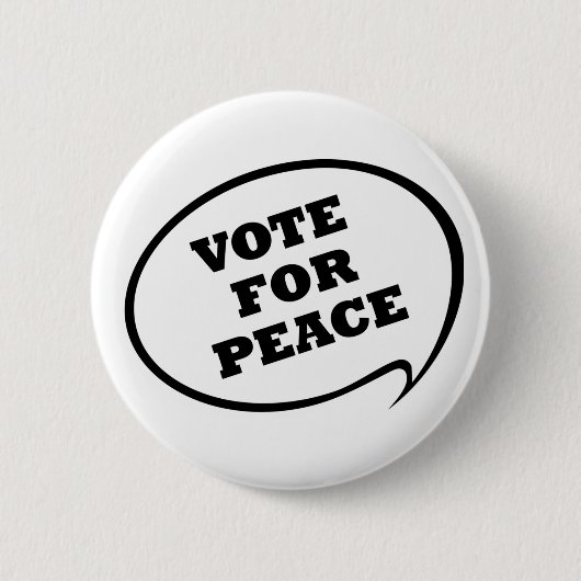 Badge Rond 5 Cm Vote pour le bouton de paix (Devant)