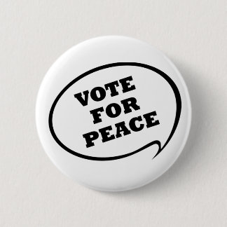 Badge Rond 5 Cm Vote pour le bouton de paix
