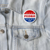 Badge Rond 5 Cm Vote pour l'élection de Pedro 2020 (En situation)