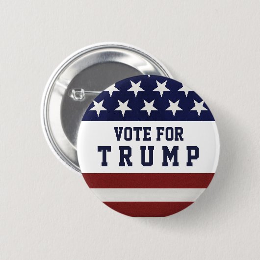 Badge Rond 5 Cm Vote pour l'élection présidentielle 2020 d'atout (Devant & derrière)