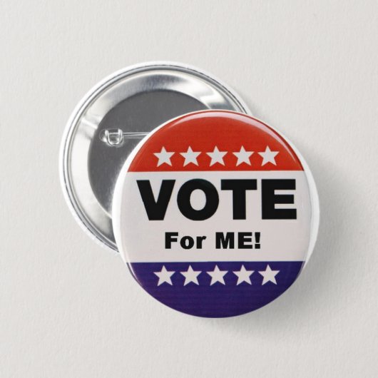 Badge Rond 5 Cm vote pour moi (Devant & derrière)