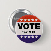 Badge Rond 5 Cm vote pour moi bouton (Devant & derrière)