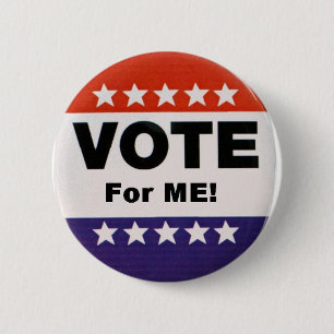 Badge Rond 5 Cm vote pour moi bouton