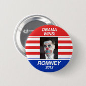 Badge Rond 5 Cm Vote pour Romney (Devant & derrière)