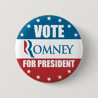 Vote Romney pour le Président Button