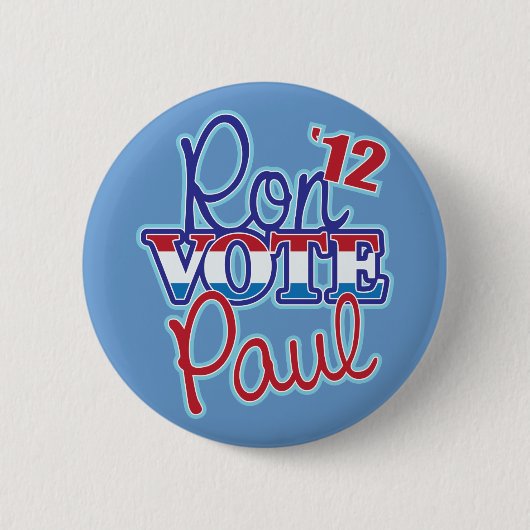 Badge Rond 5 Cm Vote Ron Paul '12 (Devant)