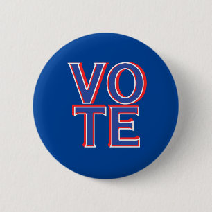 Badge Rond 5 Cm Vote Round Sticker Campagne politique Marchandises