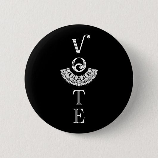 Badge Rond 5 Cm Vote Ruth Bader Ginsburg (Devant)