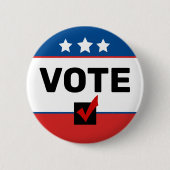 Badge Rond 5 Cm ⭐️ VOTE Simple Non-Partisan 2026 Année électorale  (Devant)