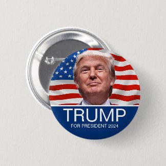 Badge Rond 5 Cm VOTE Trump pour le président 2024
