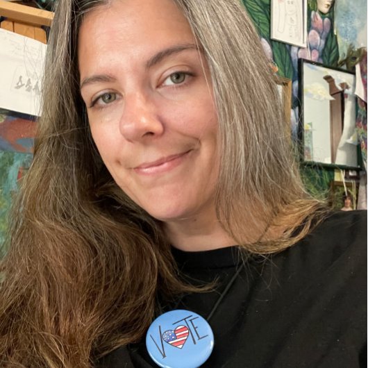 BADGE ROND 5 CM VOTER