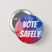 Badge Rond 5 Cm Voter en toute sécurité (Devant & derrière)