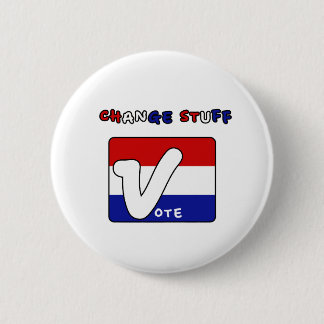 Badge Rond 5 Cm Voter et changer les choses