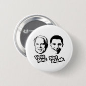 BADGE ROND 5 CM VOTER MAC NON NOIR (Devant & derrière)