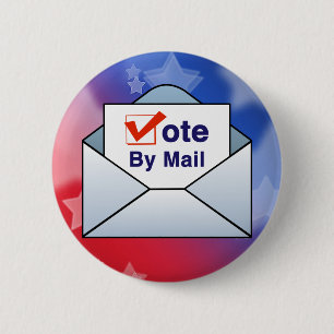 Badge Rond 5 Cm Voter par courrier