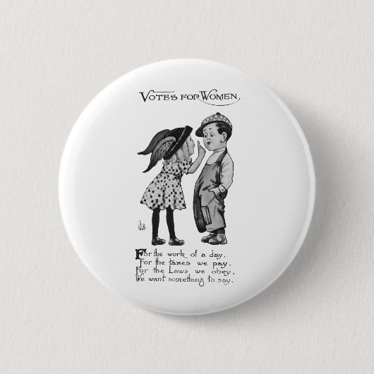 Badge Rond 5 Cm Votes Pour Les Femmes (Devant)